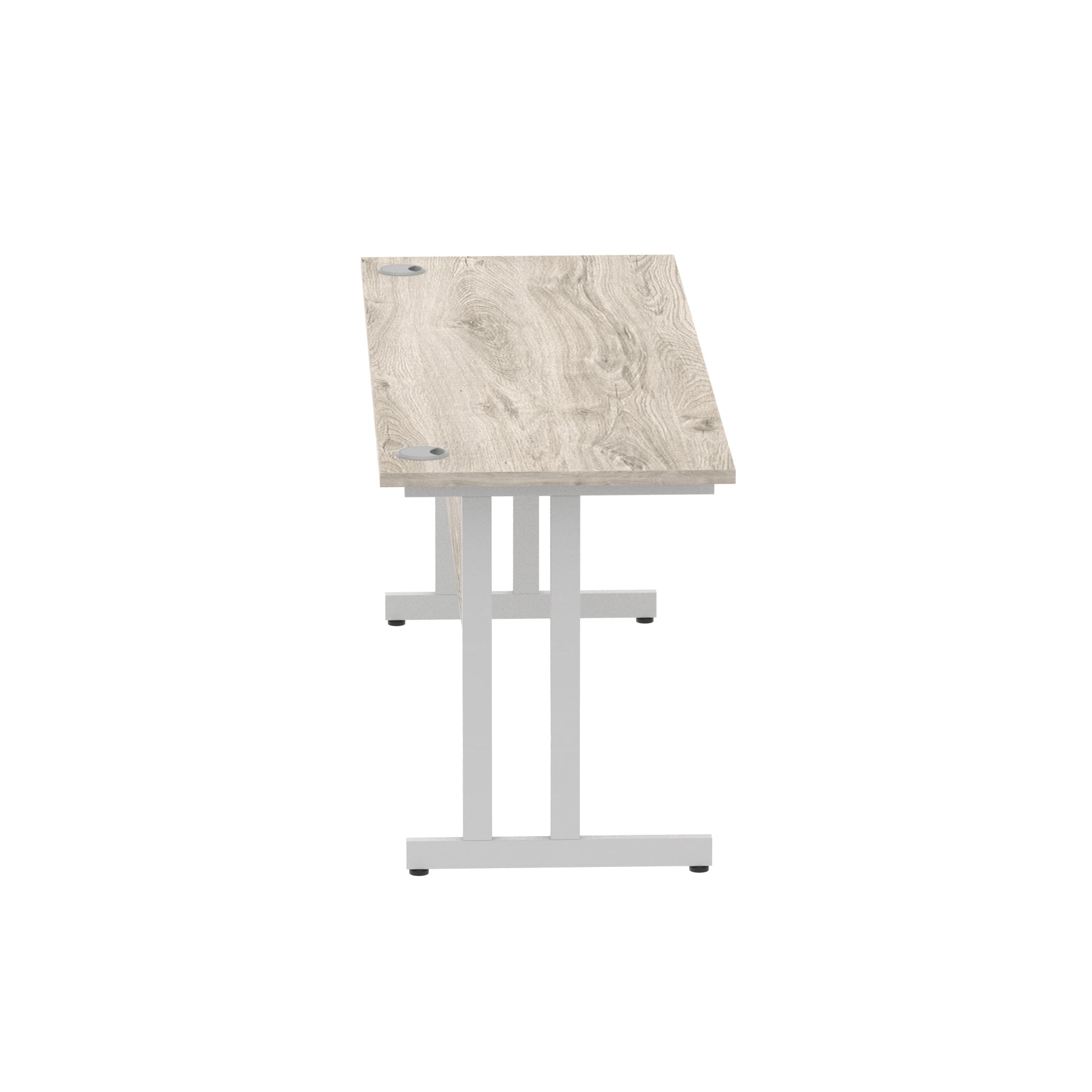 Office furniture impulse-180mm-slimline-desk-cantilever-leg Dynamic  Black Colour Walnut 