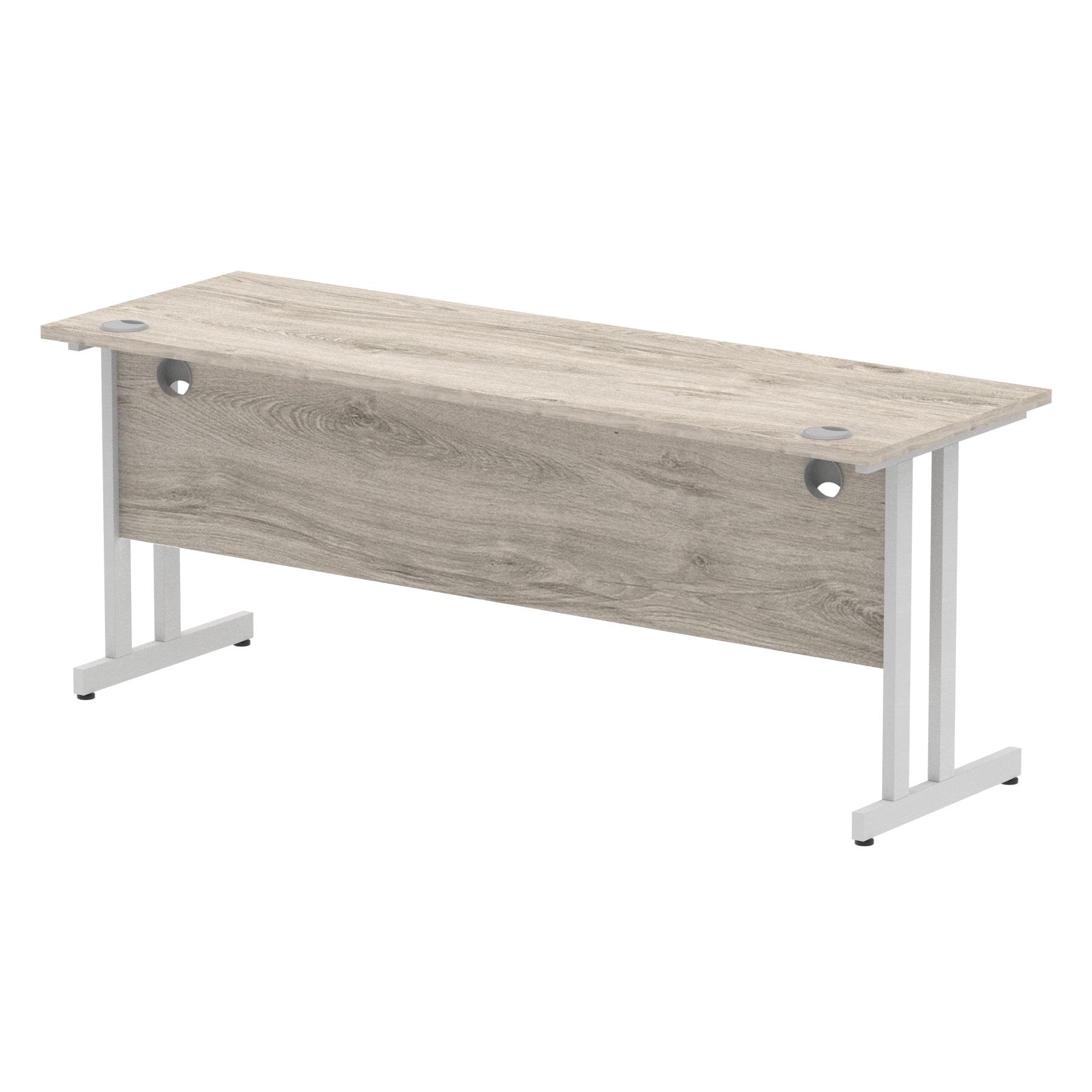 Office furniture impulse-180mm-slimline-desk-cantilever-leg Dynamic  Black Colour Oak 