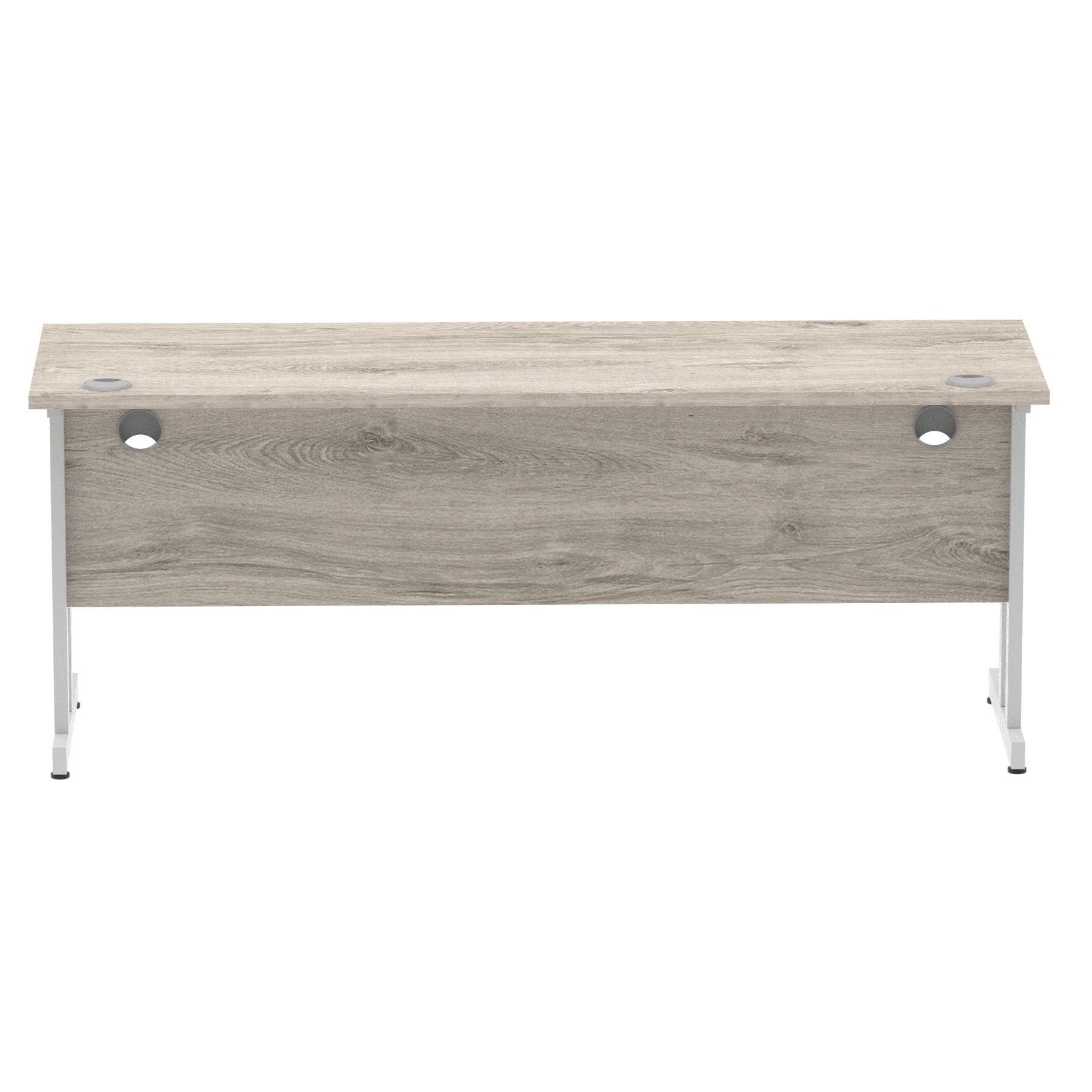Office furniture impulse-180mm-slimline-desk-cantilever-leg Dynamic  Black Colour White 