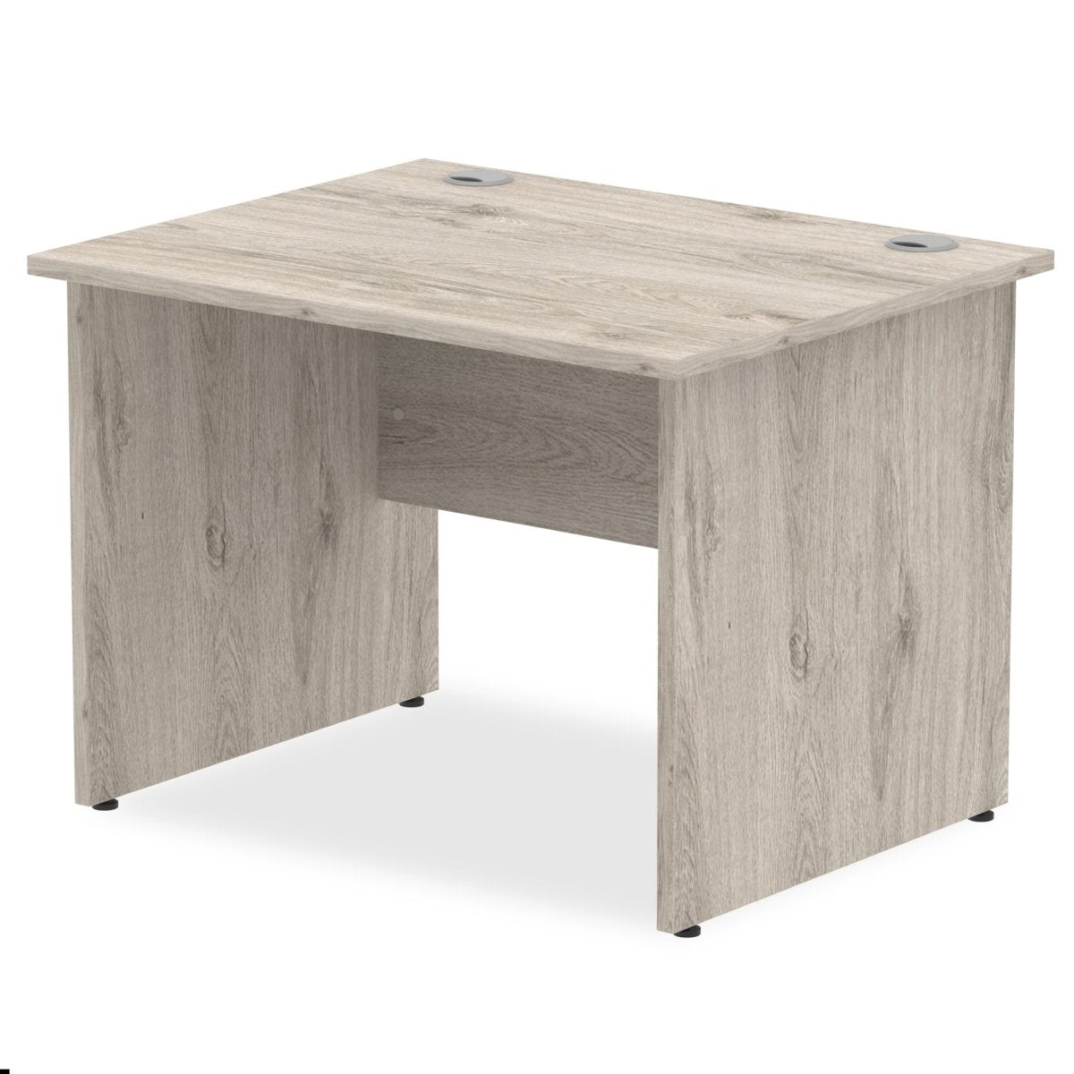 Office furniture impulse-100mm-straight-desk-panel-end-leg Dynamic  Grey Oak Colour Grey Oak 