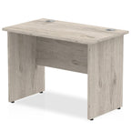 Office furniture impulse-100mm-slimline-desk-panel-end-leg Dynamic  Grey Oak Colour Grey Oak 