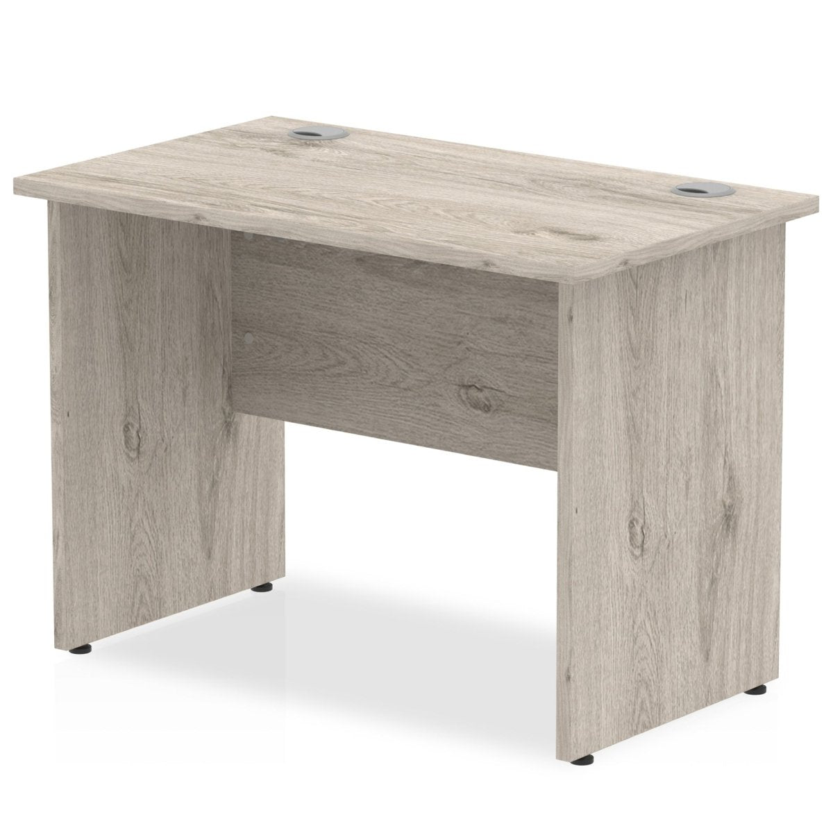 Office furniture impulse-100mm-slimline-desk-panel-end-leg Dynamic  Grey Oak Colour Grey Oak 
