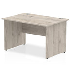 Office furniture impulse-120mm-straight-desk-panel-end-leg Dynamic  Grey Oak Colour Grey Oak 