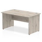Office furniture impulse-140mm-straight-desk-panel-end-leg Dynamic  Grey Oak Colour Grey Oak 