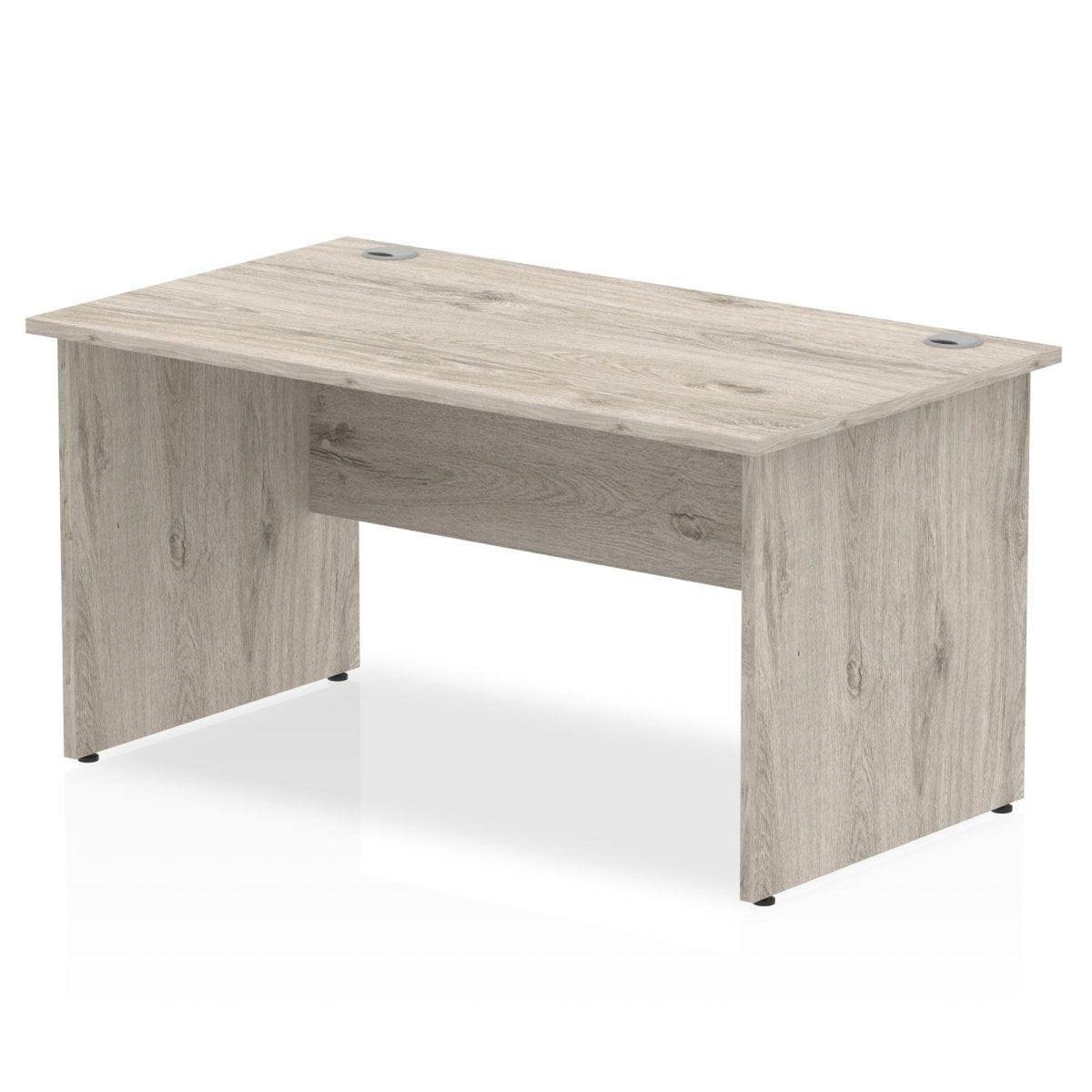 Office furniture impulse-140mm-straight-desk-panel-end-leg Dynamic  Grey Oak Colour Grey Oak 