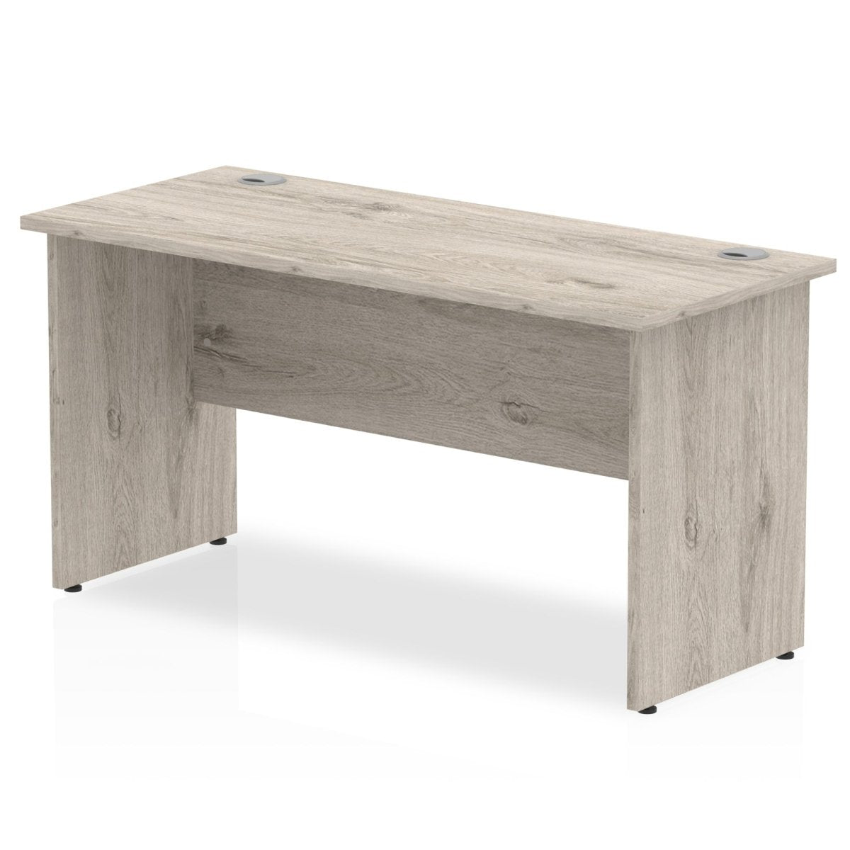 Office furniture impulse-140mm-slimline-desk-panel-end-leg Dynamic  Grey Oak Colour Grey Oak 