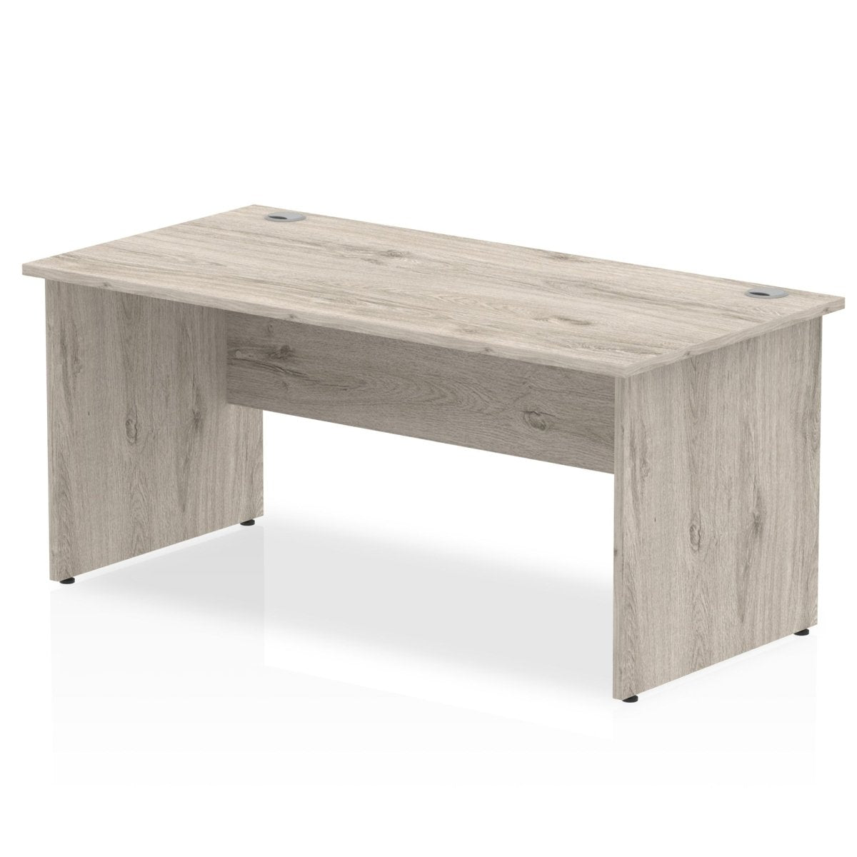 Office furniture impulse-160mm-straight-desk-panel-end-leg Dynamic  Grey Oak Colour Grey Oak 