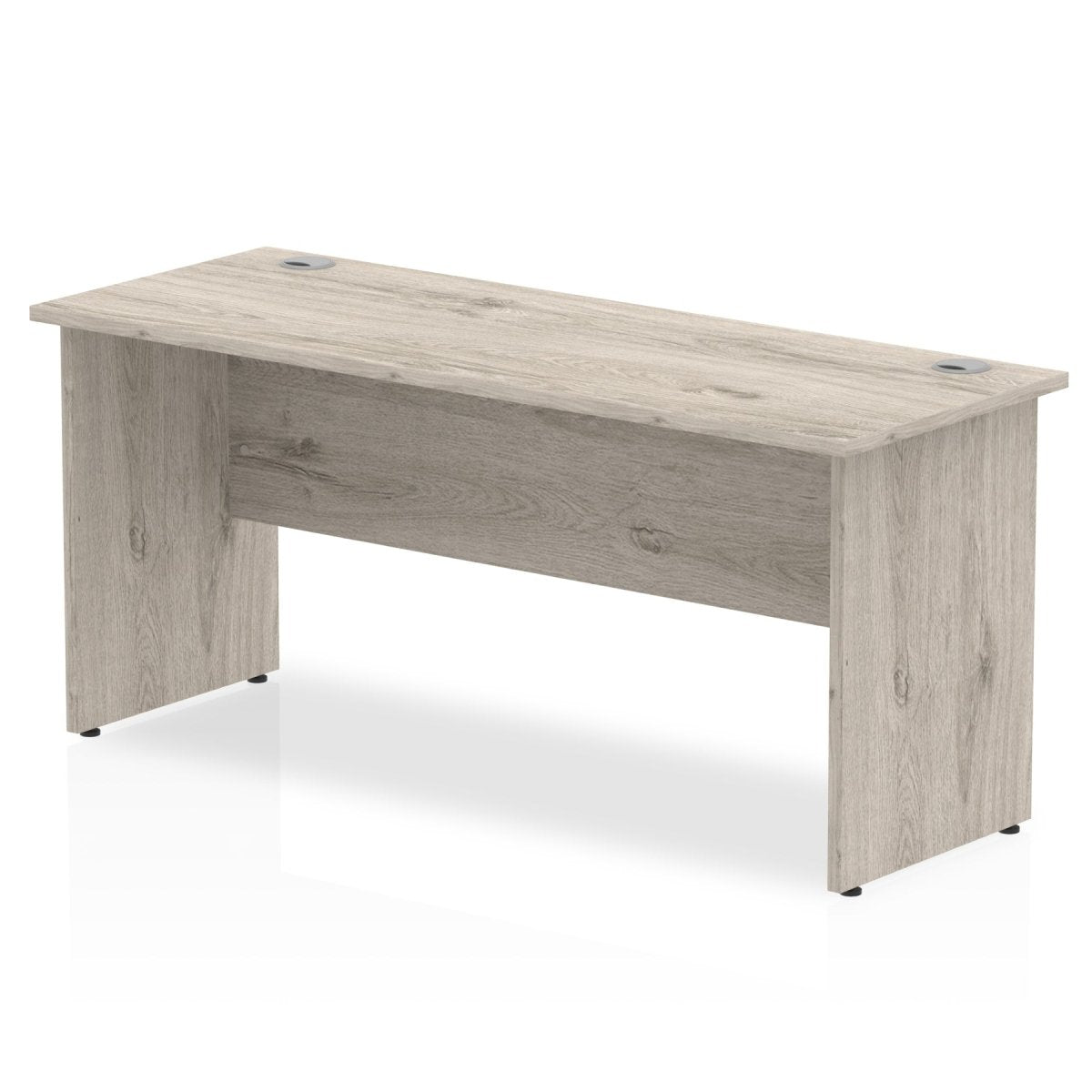 Office furniture impulse-160mm-slimline-desk-panel-end-leg Dynamic  Grey Oak Colour Grey Oak 