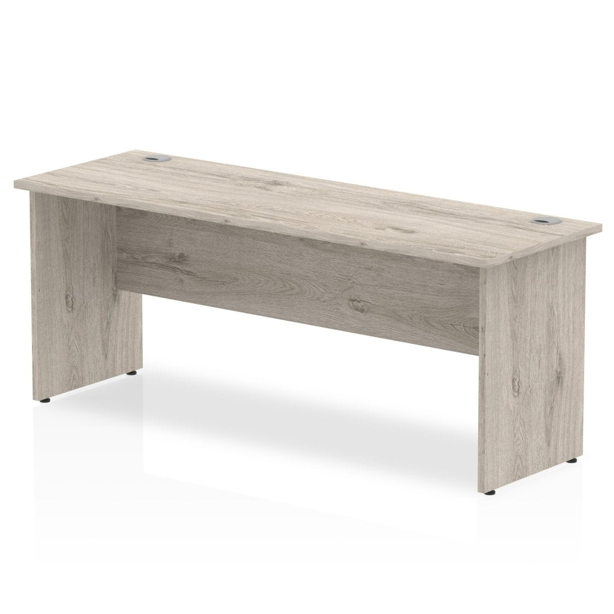 Office furniture impulse-180mm-slimline-desk-panel-end-leg Dynamic  Grey Oak Desk Colour Grey Oak Leg