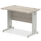 Office furniture impulse-100mm-slimline-desk-cable-managed-leg Dynamic  White Colour Maple 