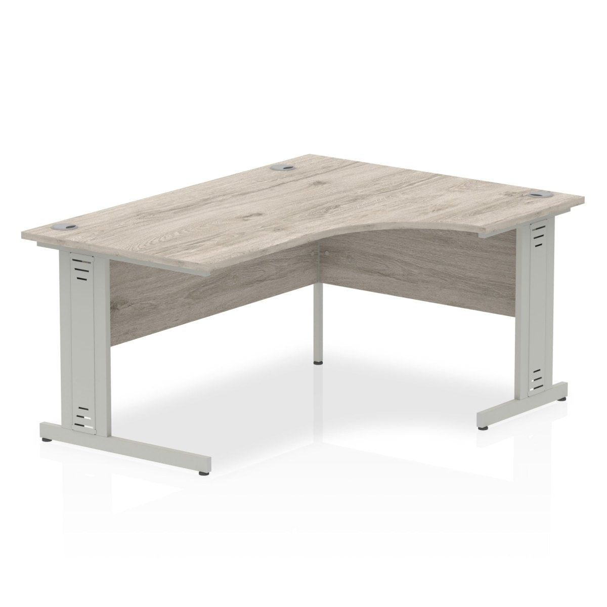 Office furniture impulse-160mm-right-crescent-desk-cable-managed-leg Dynamic  Beech Desk Colour White Leg