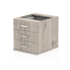 Office furniture impulse-fixed-pedestal Dynamic  Grey Oak Desk  3 Drawer 