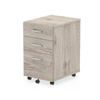 Office furniture impulse-under-desk-pedestal Dynamic  Grey Oak 3 Drawer 