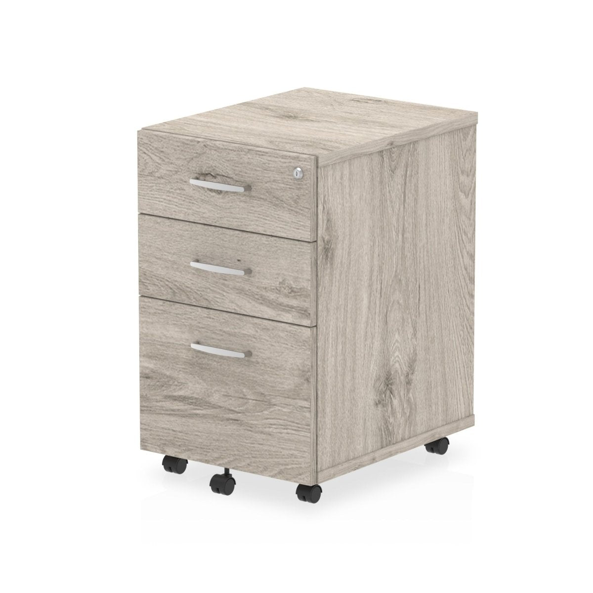 Office furniture impulse-under-desk-pedestal Dynamic  Grey Oak 3 Drawer 