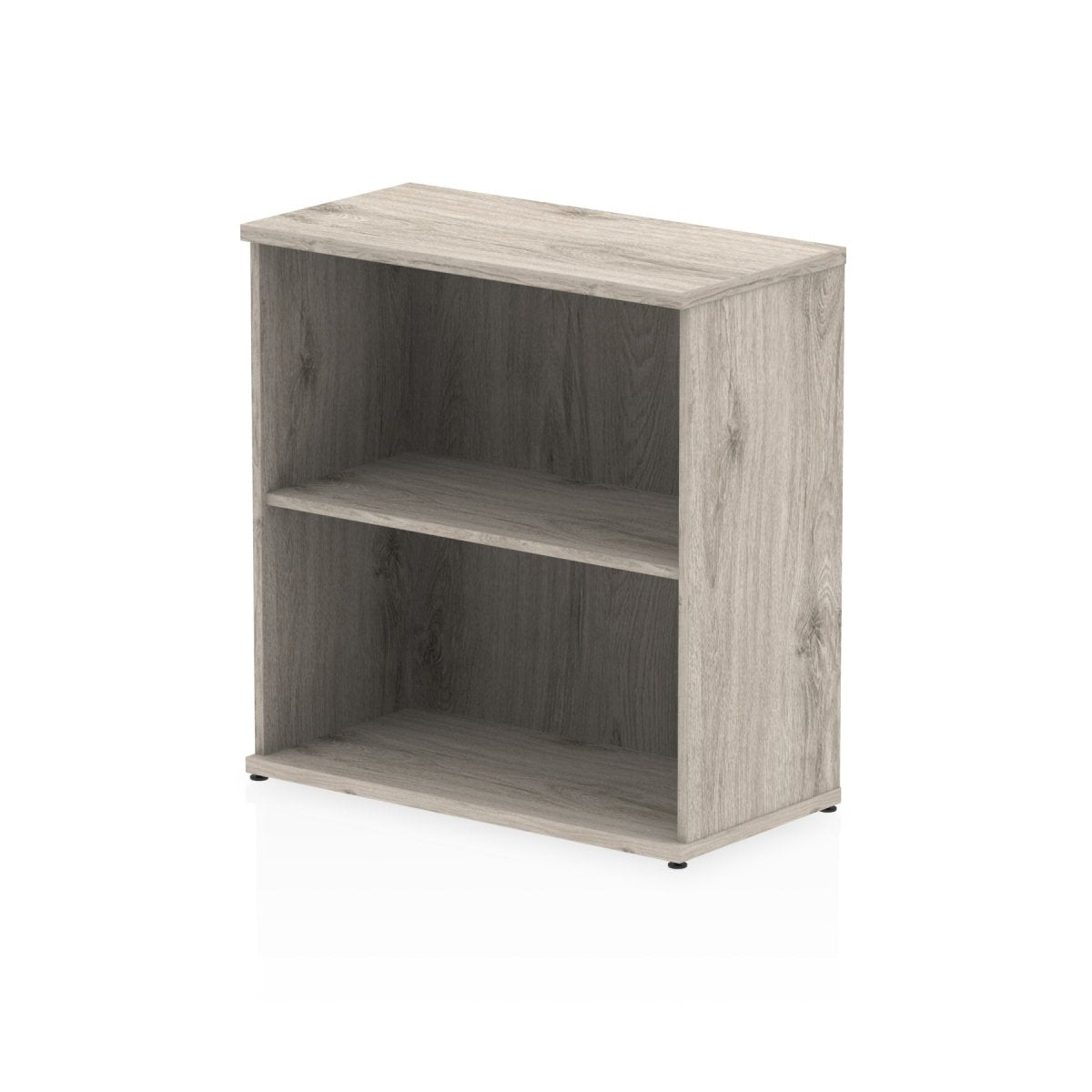 Office Bookcase Wooden  By Dynamic Impulse Range  Height  80cm  Grey Oak