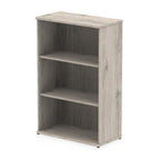 Office Bookcase Wooden  By Dynamic Impulse Range  Height  120cm  Grey Oak