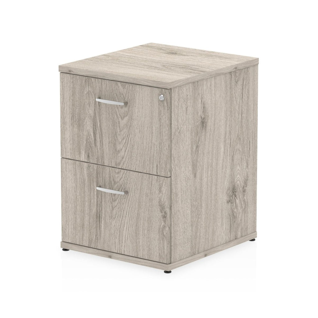 Office furniture impulse-filing-cabinet Dynamic  Grey Oak Desk  2 Drawer 