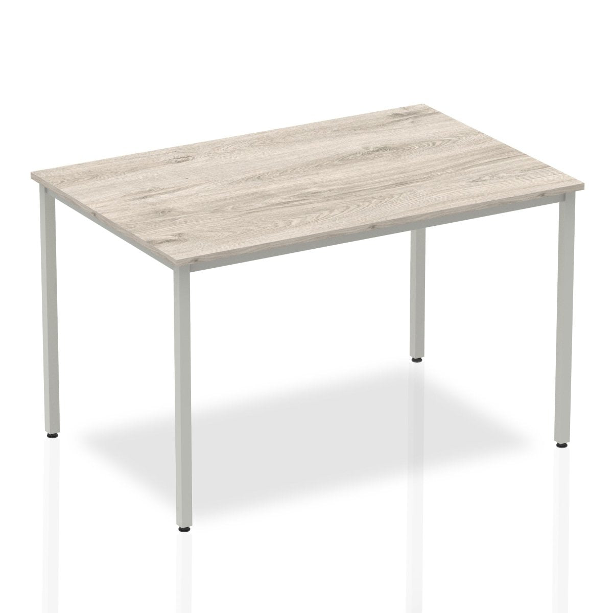 Office furniture impulse-straight-table-box-frame-leg Dynamic  Grey Oak 120 Wide 