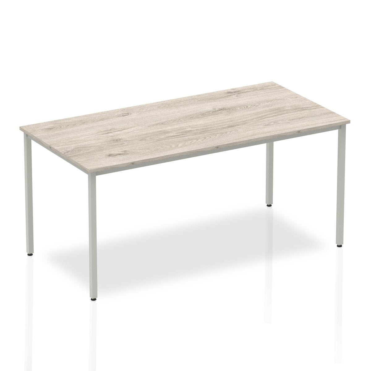Office furniture impulse-straight-table-box-frame-leg Dynamic  Grey Oak 160 Wide 