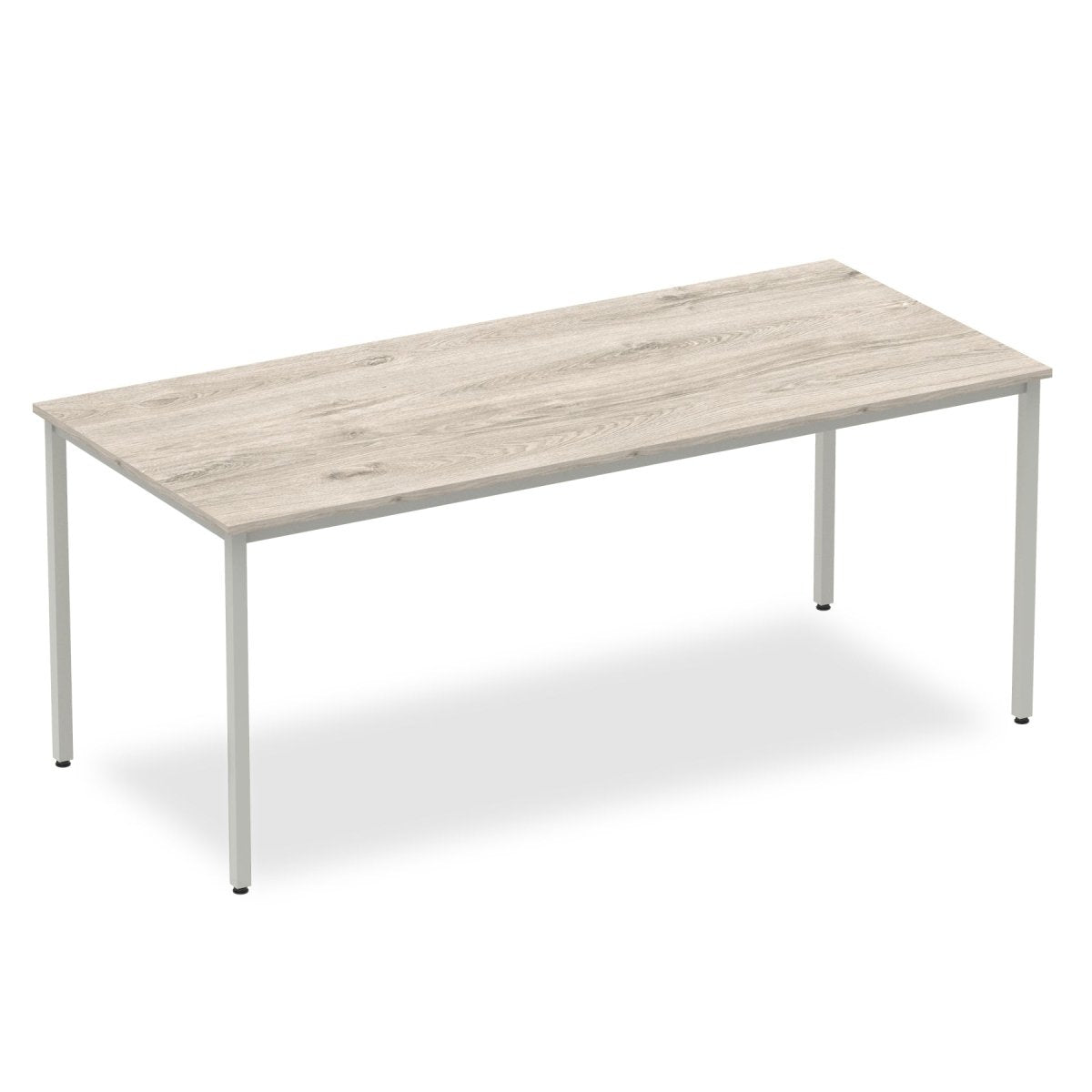 Office furniture impulse-straight-table-box-frame-leg Dynamic  Grey Oak 180 Wide 