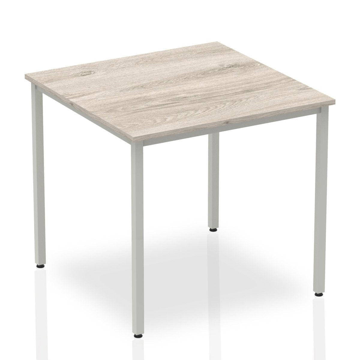 Office furniture impulse-straight-table-box-frame-leg Dynamic  Grey Oak 800 Wide 
