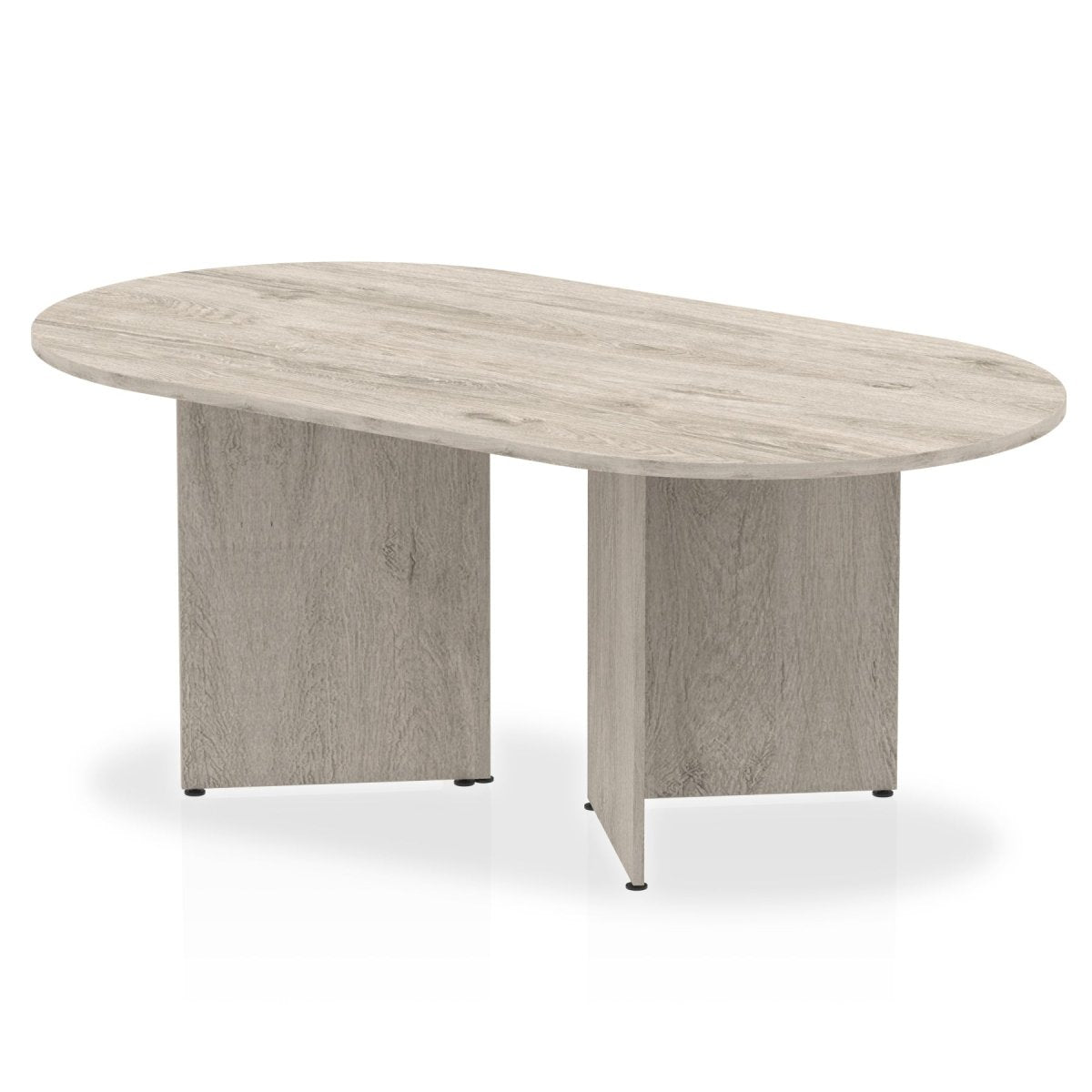 Office furniture impulse-boardroom-table-arrowhead-leg Dynamic  Grey Oak 180 Wide  