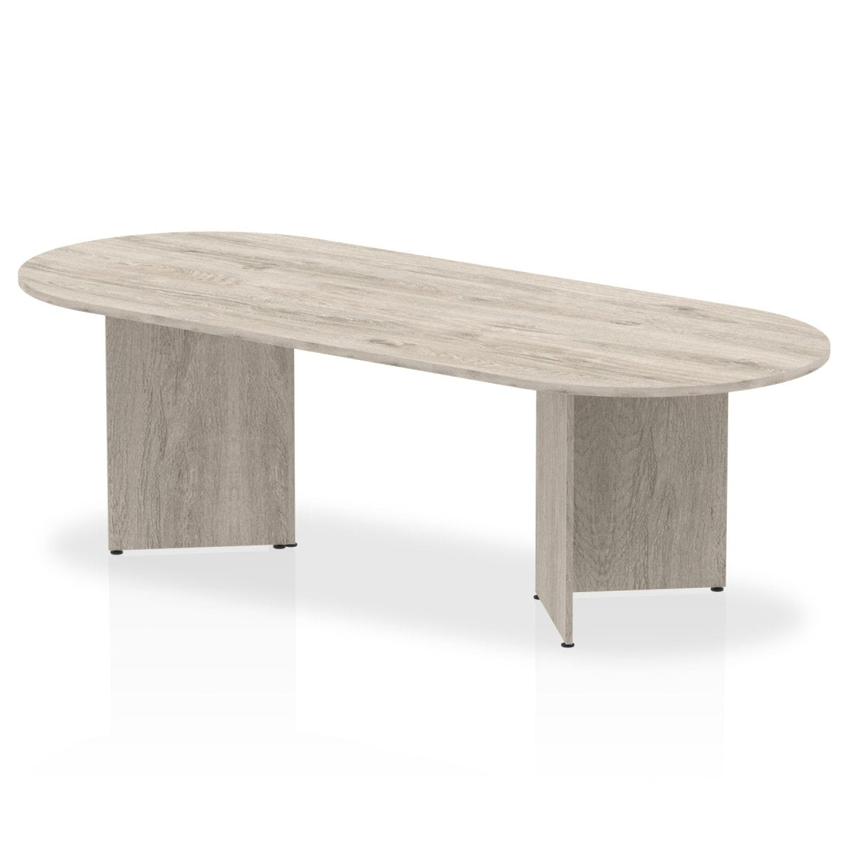 Office furniture impulse-boardroom-table-arrowhead-leg Dynamic  Grey Oak 240 Wide  