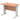 Office Desk Impulse 100cm Straight Desk Cable Managed Leg Silver Colour Beech 