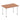 Office furniture impulse-120cm-straight-table-with-post-leg Dynamic  Walnut Desk  ChromeLeg