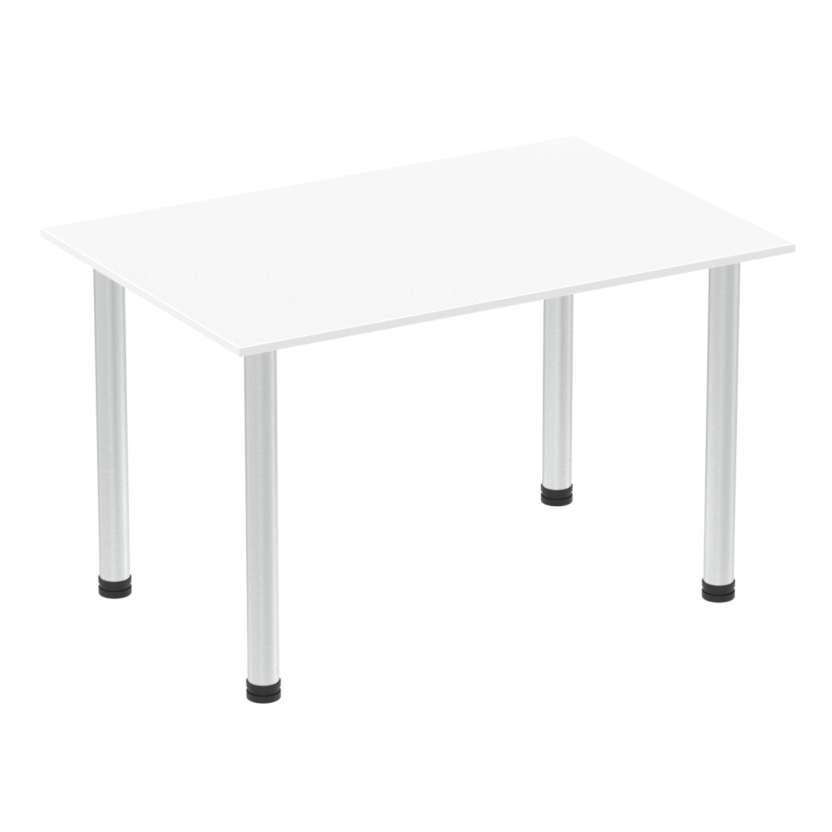 Office furniture impulse-120cm-straight-table-with-post-leg Dynamic  White Desk  AluminiumLeg