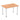 Office furniture impulse-120cm-straight-table-with-post-leg Dynamic  Oak Desk  AluminiumLeg