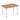 Office furniture impulse-120cm-straight-table-with-post-leg Dynamic  Walnut Desk  AluminiumLeg