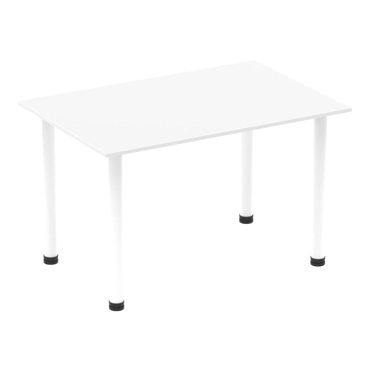 Office furniture impulse-120cm-straight-table-with-post-leg Dynamic  White Desk  WhiteLeg