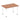 Office furniture impulse-120cm-straight-table-with-post-leg Dynamic  Walnut Desk  WhiteLeg