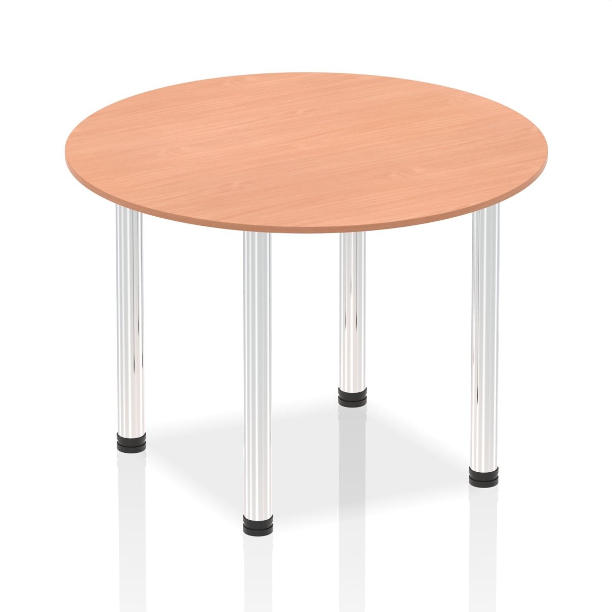 Office furniture impulse-round-table-with-post-leg Dynamic  Beech Desk Colour 100 Wide
