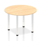 Office furniture impulse-round-table-with-post-leg Dynamic  Maple Desk Colour 100 Wide
