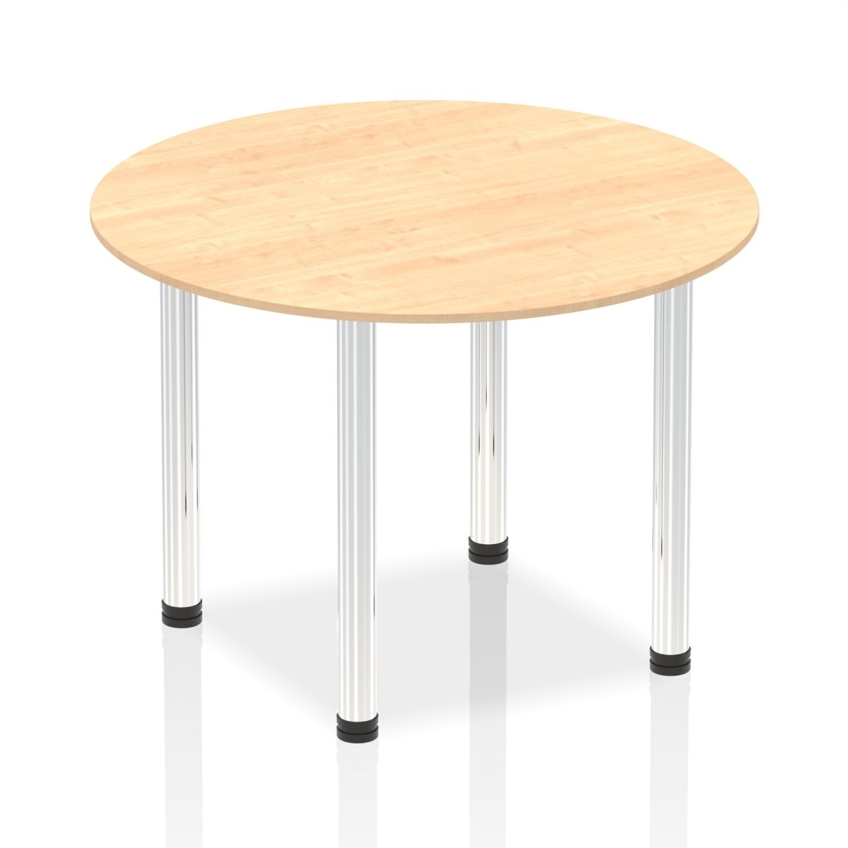 Office furniture impulse-round-table-with-post-leg Dynamic  Maple Desk Colour 100 Wide