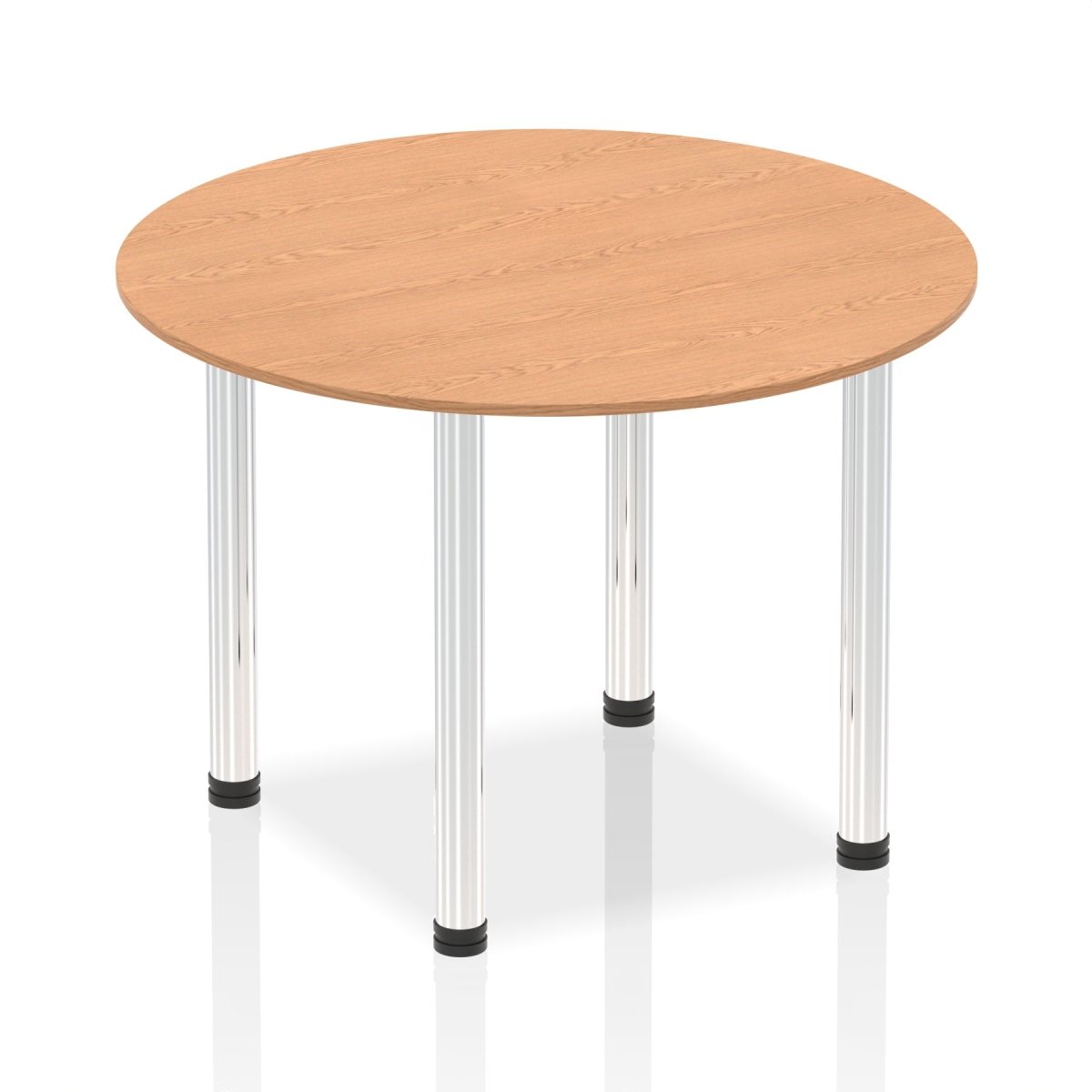 Office furniture impulse-round-table-with-post-leg Dynamic  Oak Desk Colour 100 Wide
