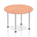 Office furniture impulse-round-table-with-post-leg Dynamic  Beech Desk Colour 100 Wide
