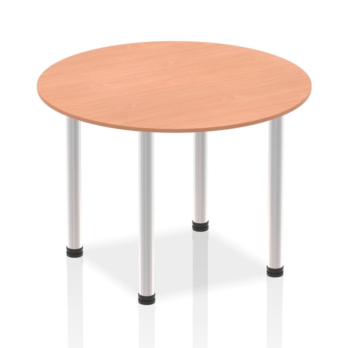 Office furniture impulse-round-table-with-post-leg Dynamic  Beech Desk Colour 100 Wide
