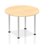 Office furniture impulse-round-table-with-post-leg Dynamic  Maple Desk Colour 100 Wide