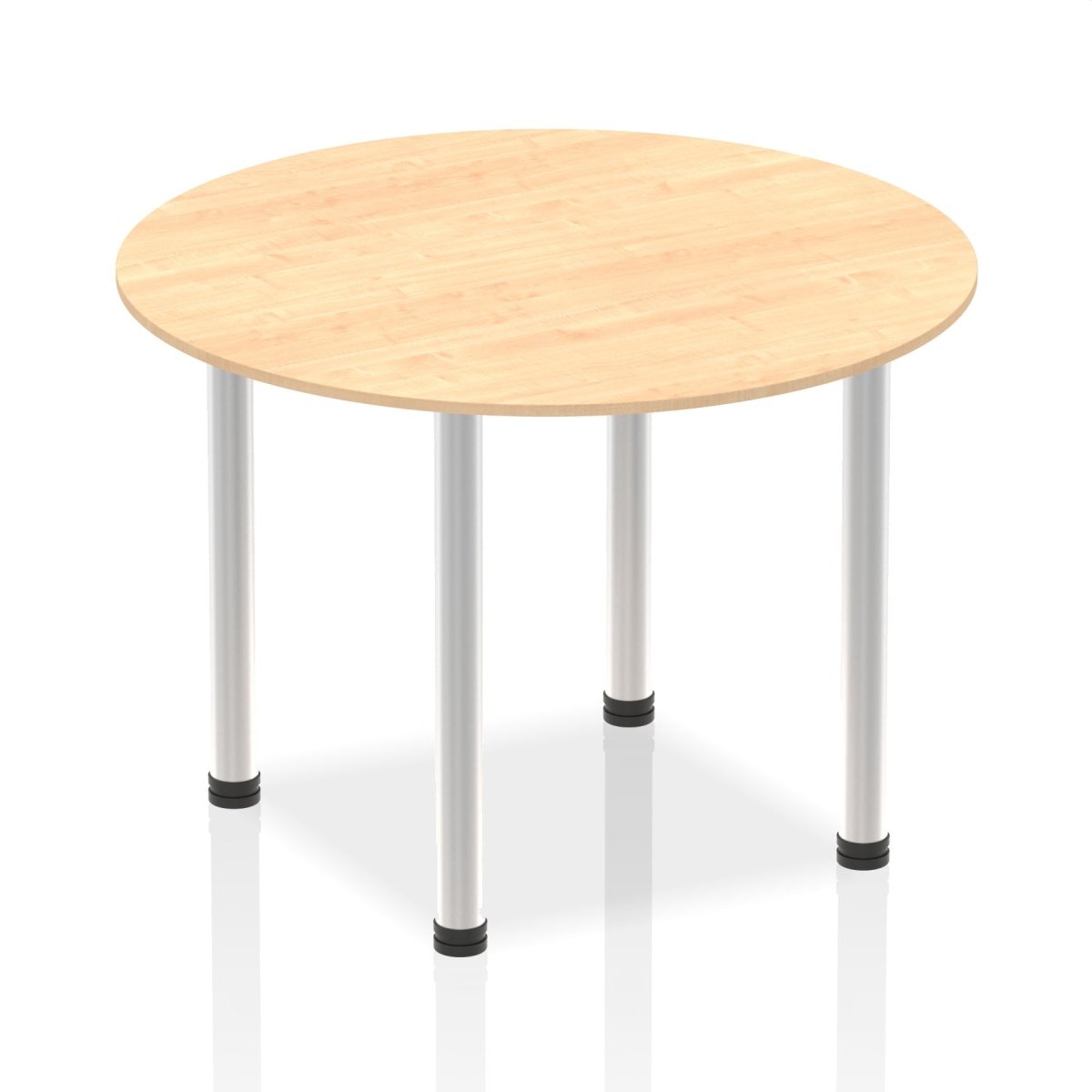 Office furniture impulse-round-table-with-post-leg Dynamic  Maple Desk Colour 100 Wide