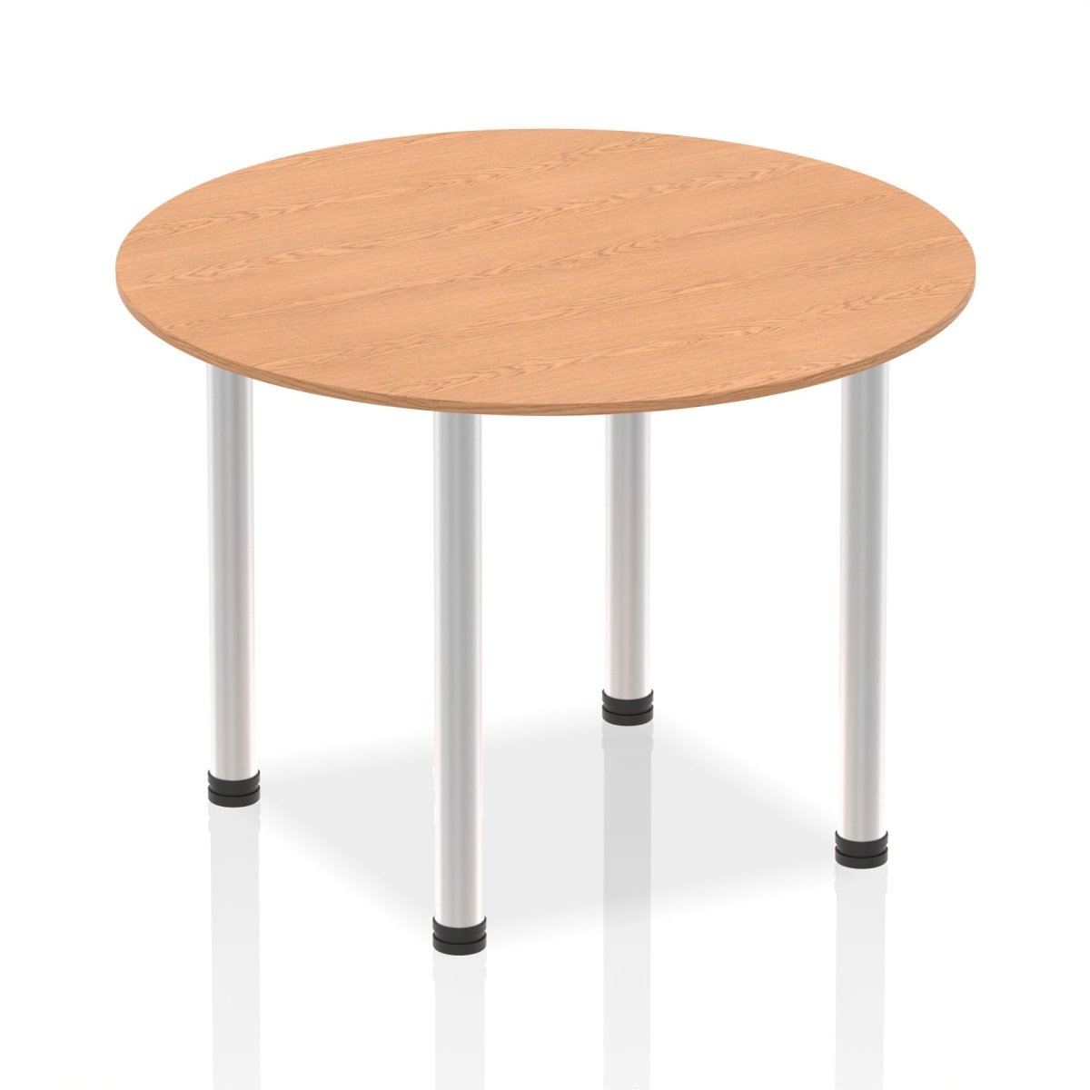 Office furniture impulse-round-table-with-post-leg Dynamic  Oak Desk Colour 100 Wide