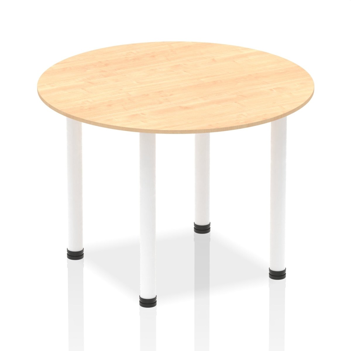 Office furniture impulse-round-table-with-post-leg Dynamic  Maple Desk Colour 100 Wide