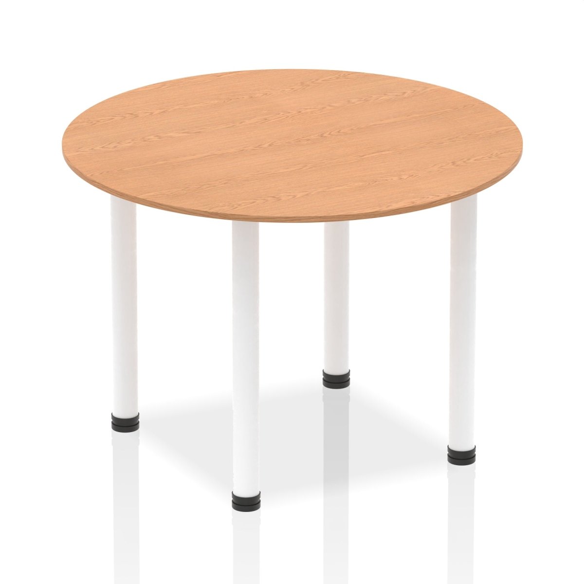 Office furniture impulse-round-table-with-post-leg Dynamic  Oak Desk Colour 100 Wide