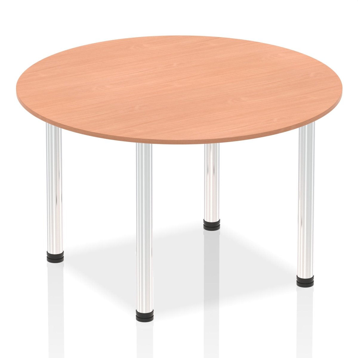 Office furniture impulse-round-table-with-post-leg Dynamic  Beech Desk Colour 120 Wide