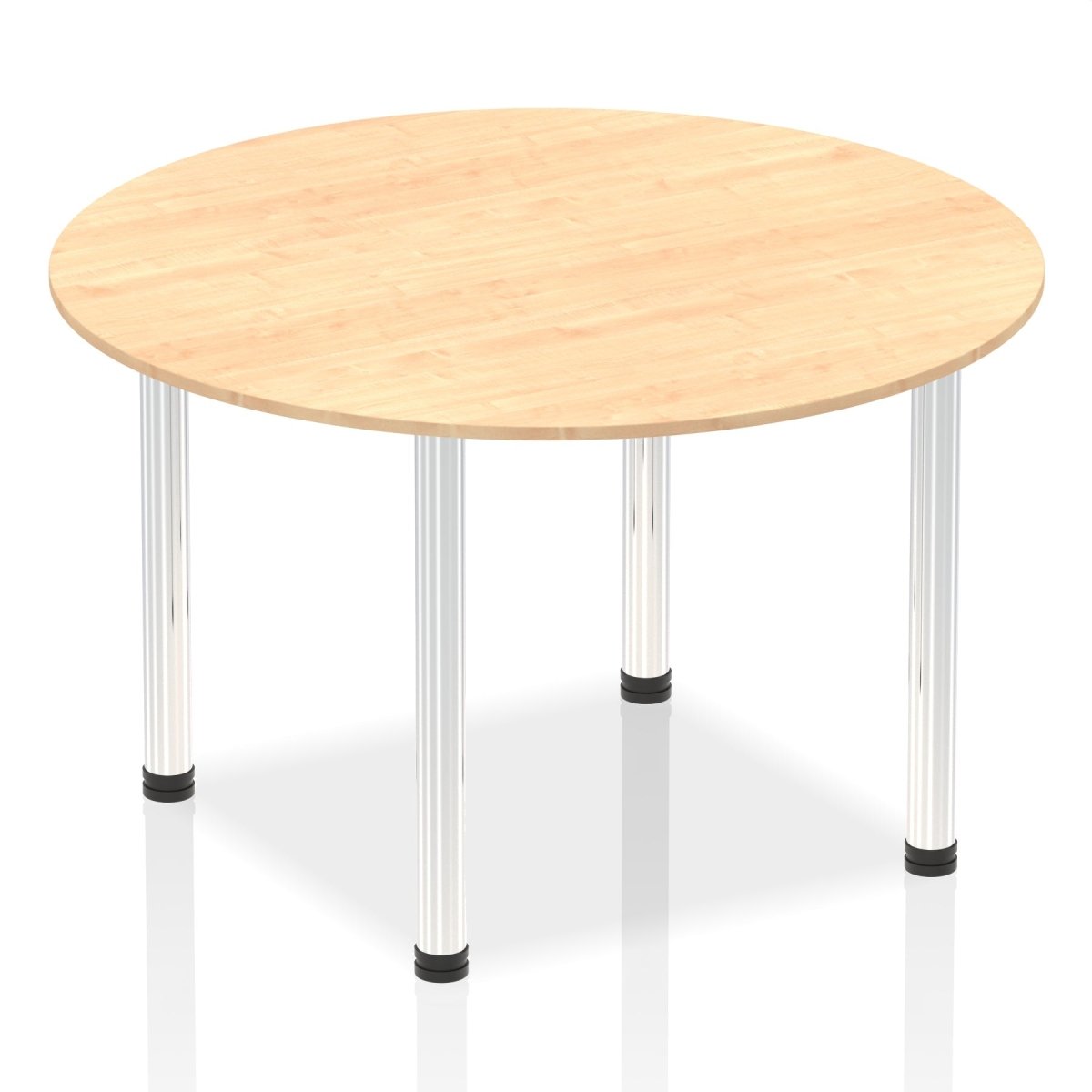 Office furniture impulse-round-table-with-post-leg Dynamic  Maple Desk Colour 120 Wide