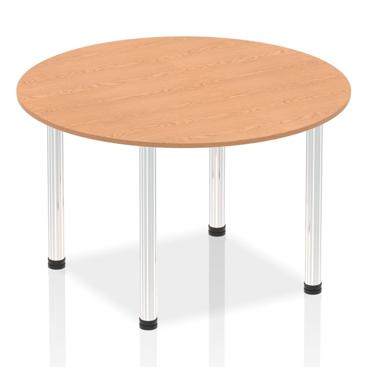 Office furniture impulse-round-table-with-post-leg Dynamic  Oak Desk Colour 120 Wide