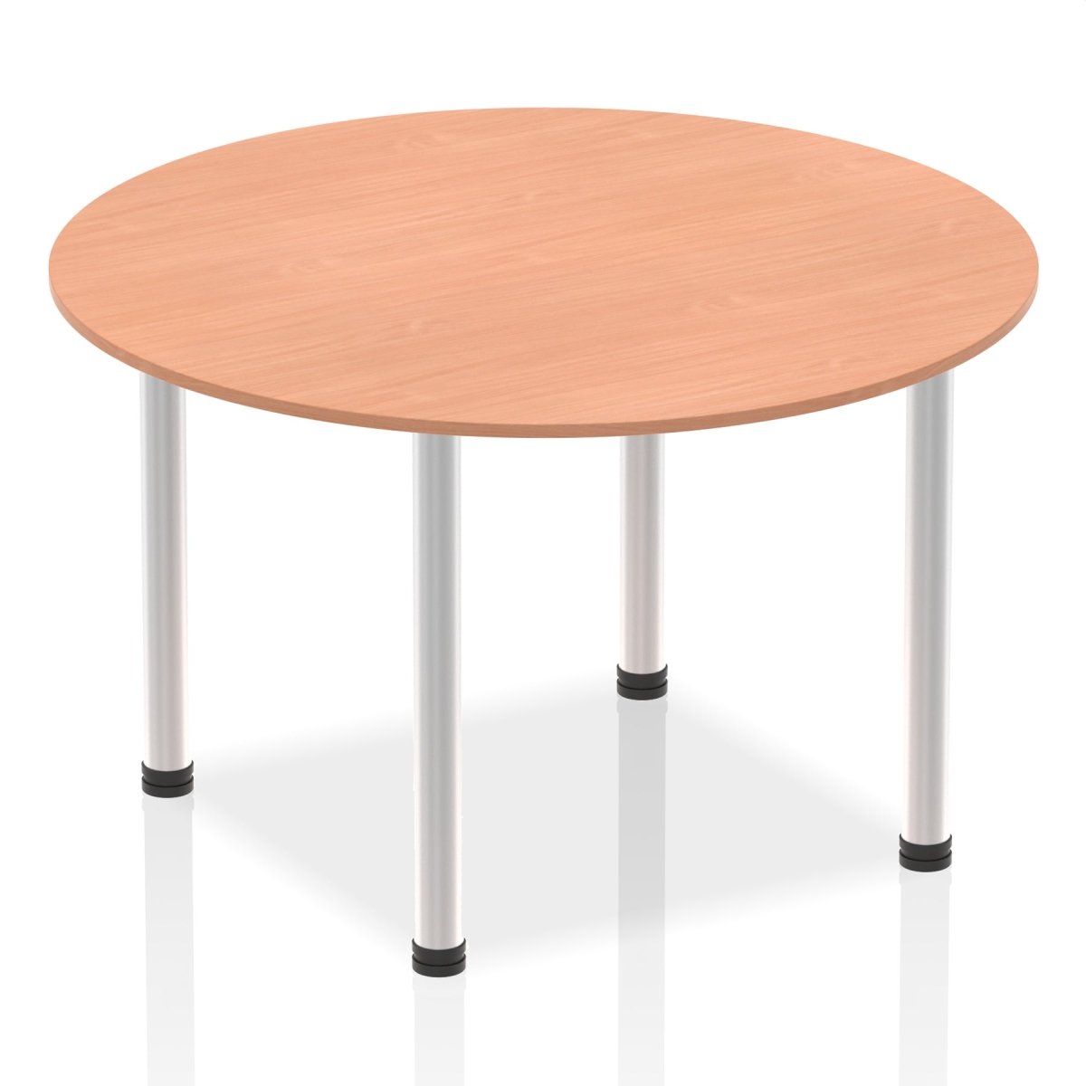 Office furniture impulse-round-table-with-post-leg Dynamic  Beech Desk Colour 120 Wide
