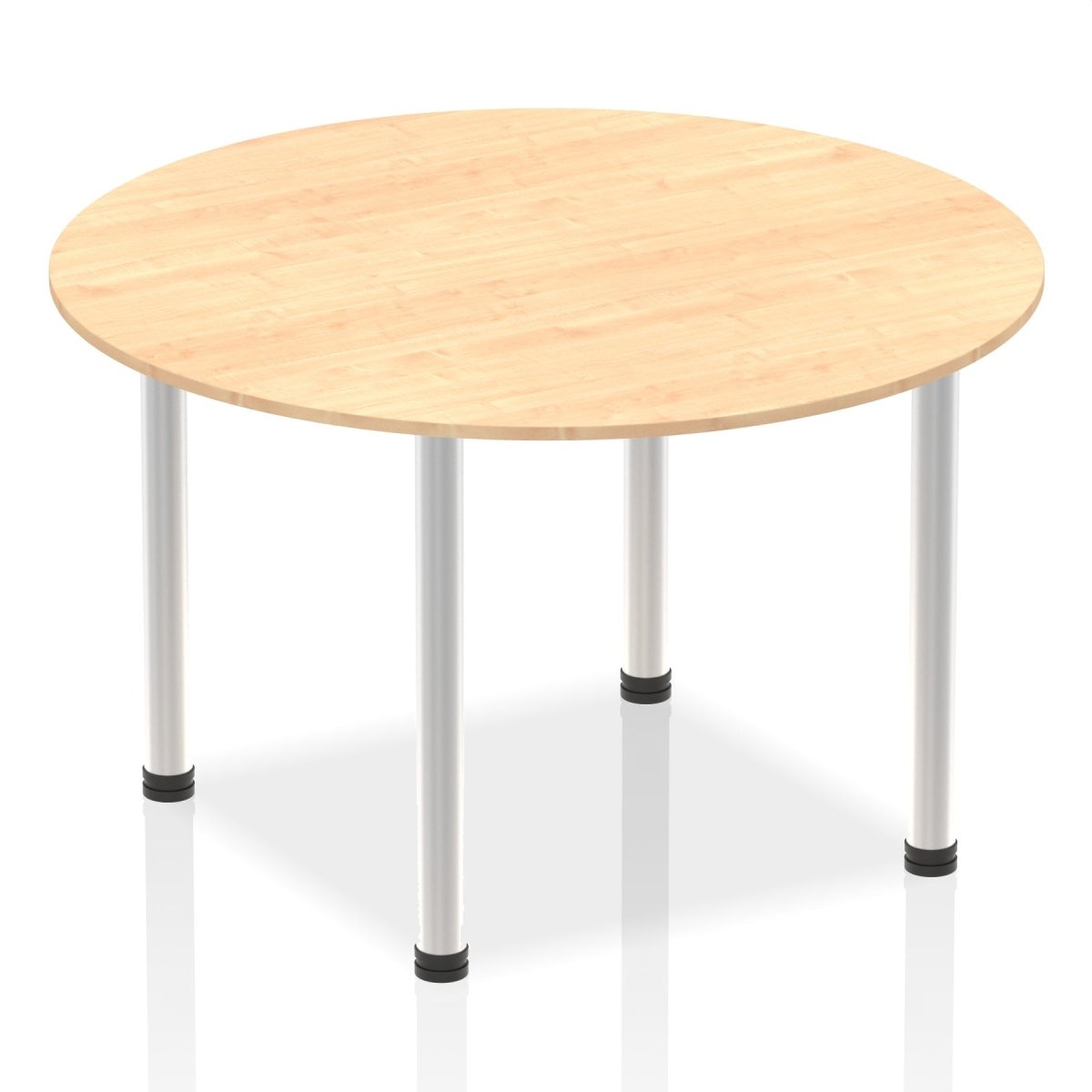 Office furniture impulse-round-table-with-post-leg Dynamic  Maple Desk Colour 120 Wide
